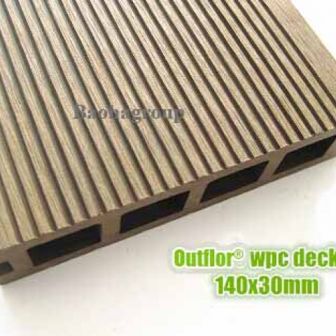 Sàn gỗ nhựa WPC ngoài trời tấm rỗng OBM120-19B